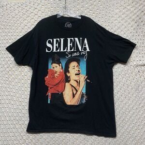 Selena Quintanilla Shirt Unisex XL Black Si Una Vez T-shirt Tejano Music Adult l